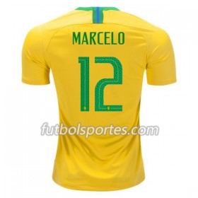 Camisetas Brasil Marcelo 12 Primera Equipacion Mundial 2018